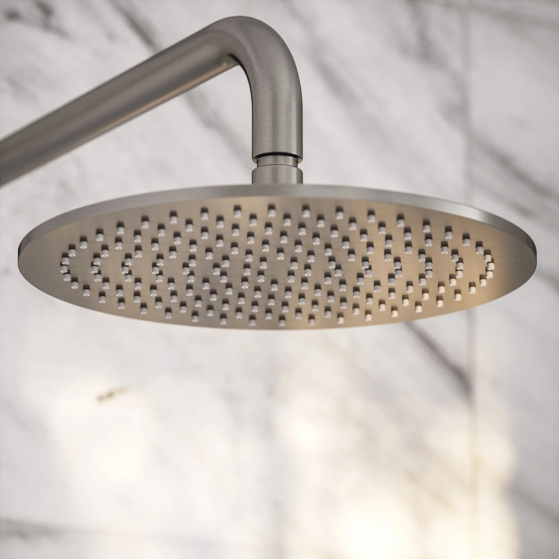 Polished chrome concealed shower valve kit - mixer and controls close-up